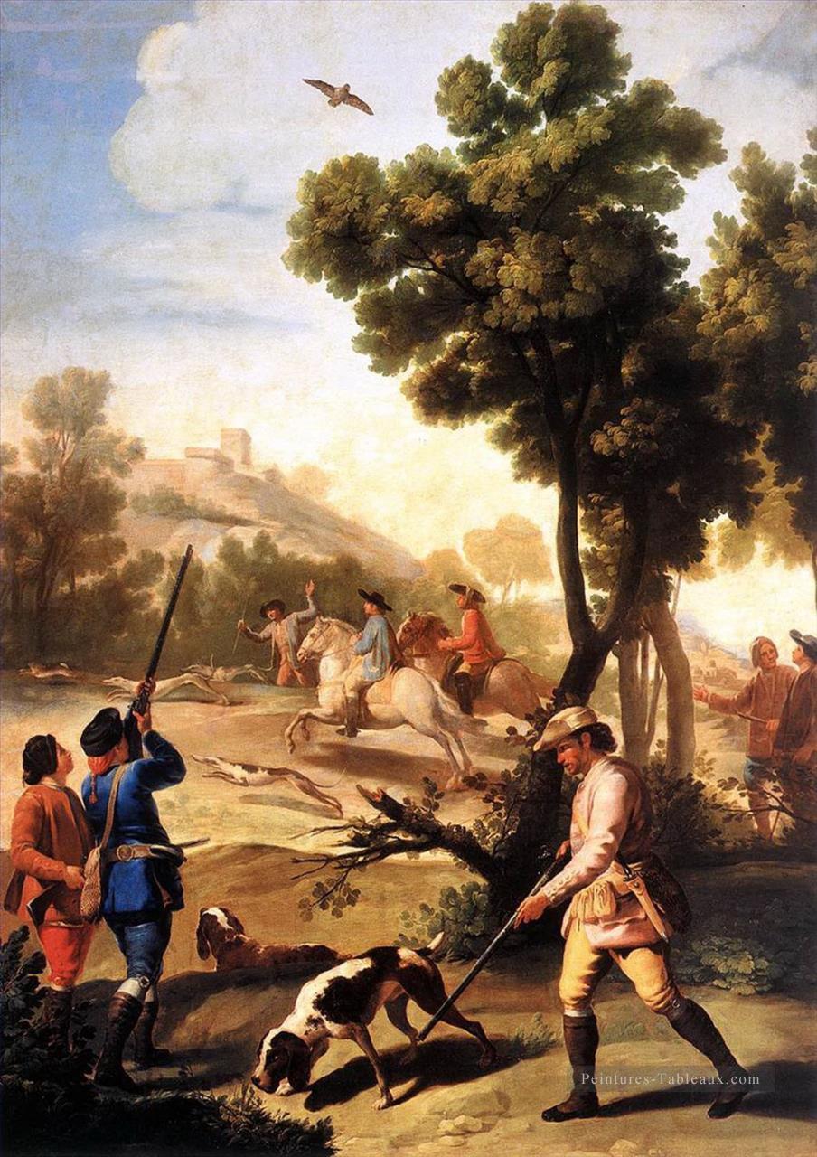 Le tournage des cailles Francisco de Goya Peintures à l'huile